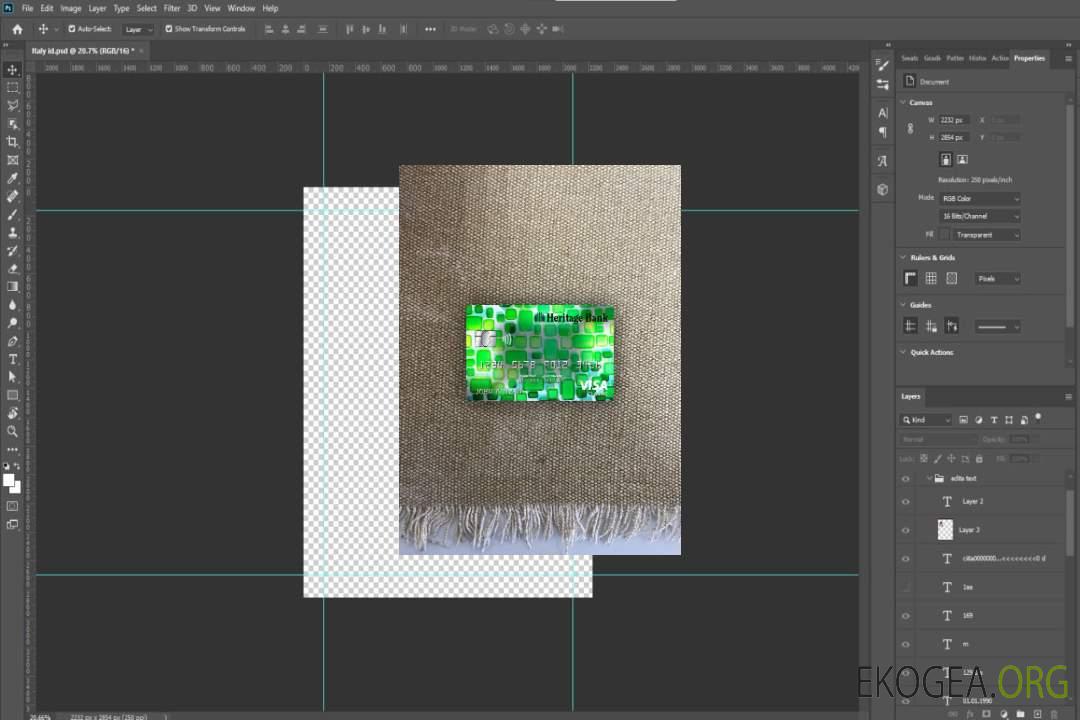 USA Heritage Bank visa carte classique photolook recto template USA Heritage Bank visa carte classique photolook recto template